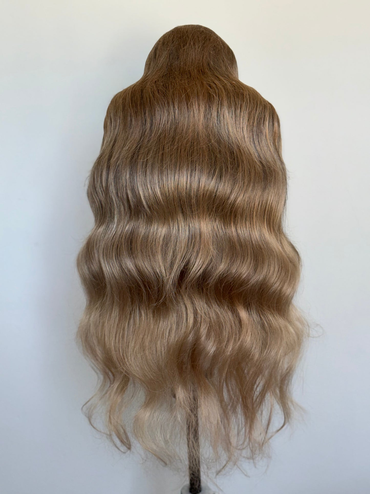 Brown/caramel half up AB crystal pony.