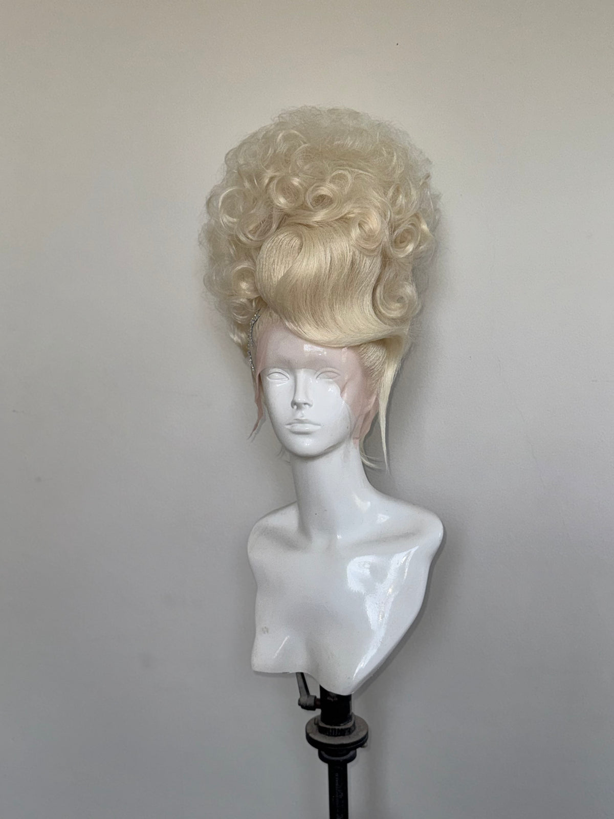 Platinum double stacked updo clear Crystal
