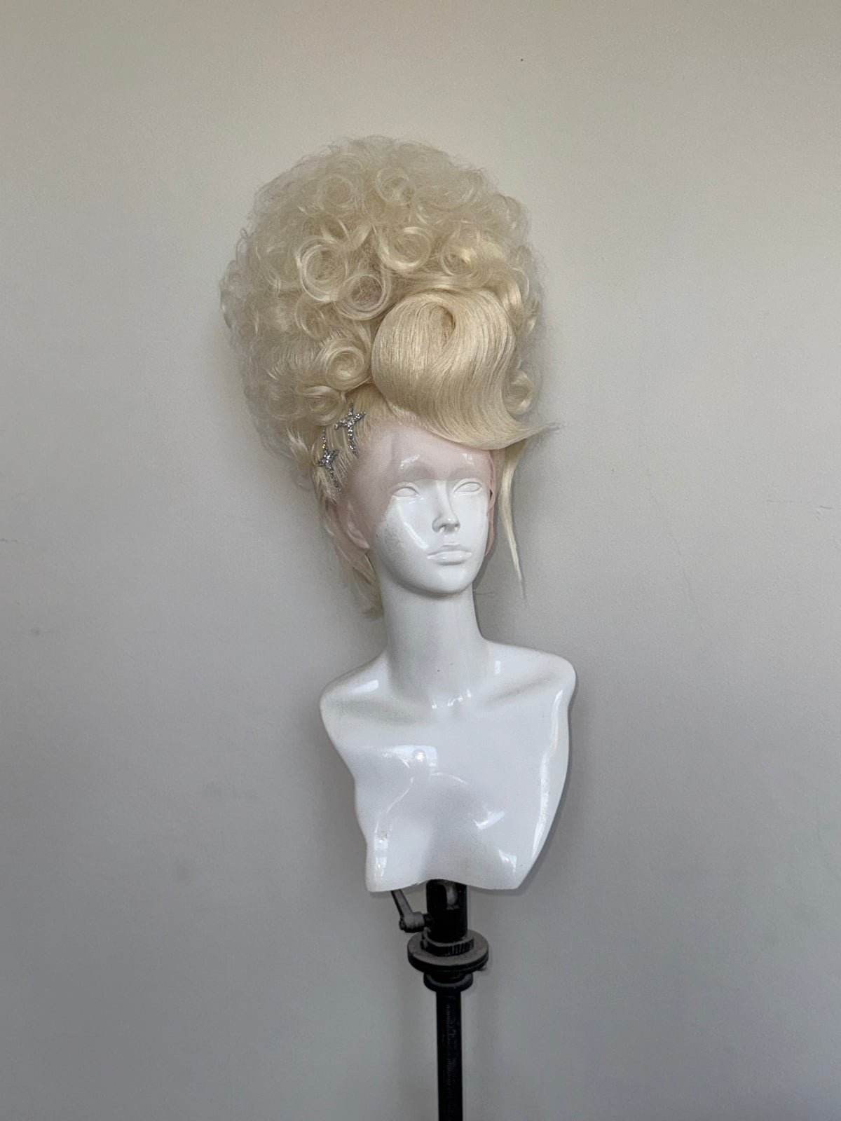 Platinum double stacked updo clear Crystal
