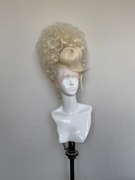 Platinum double stacked updo clear Crystal