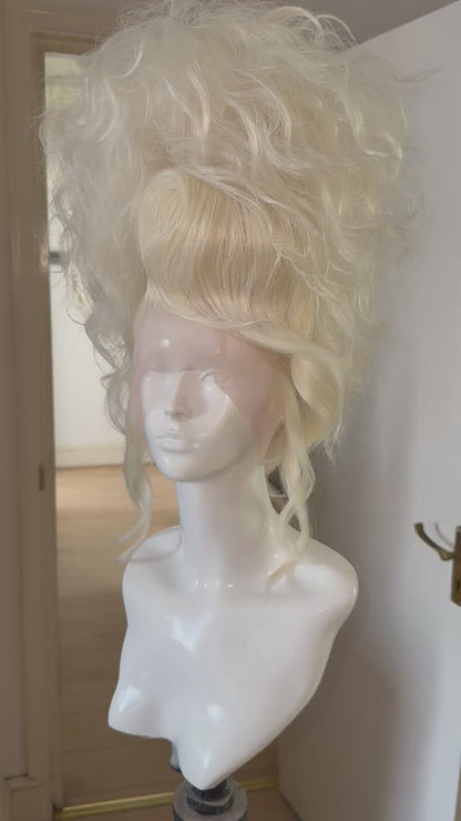 Platinum double stacked updo