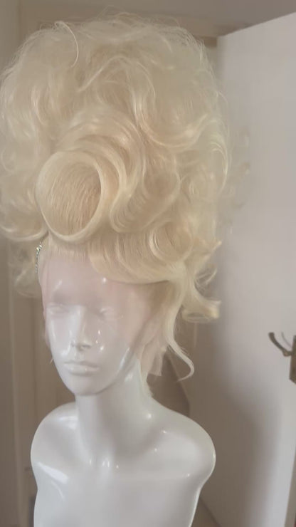 Platinum double stacked updo AB Crystal